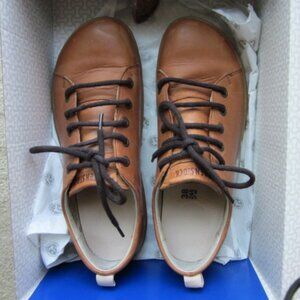 Birkenstock Footprints IN BOX Womens ISLAY lace up shoe EU38 REG color "Nut"